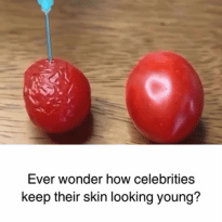 Instagram post about skin 